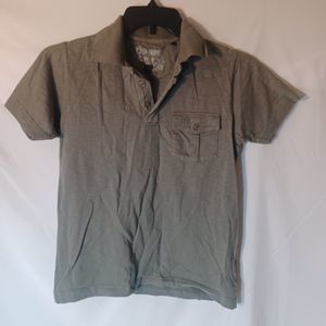 Fishbone Green Polo Shirt Boys Size Small